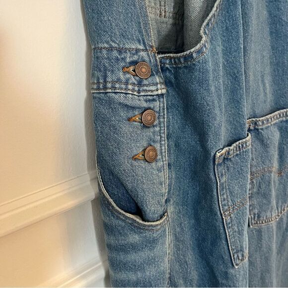 Levi’s Non Stretch Denim Jeans Overalls NWT Medium Wash Size XL - Picture 12 of 13
